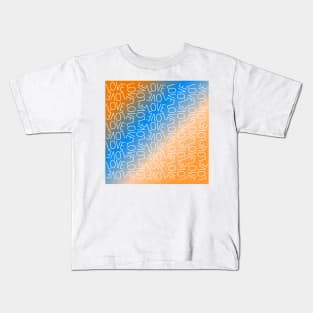 Love of orange and blue Kids T-Shirt